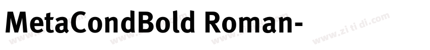 MetaCondBold Roman字体转换 MetaCondBold Roman字体转换